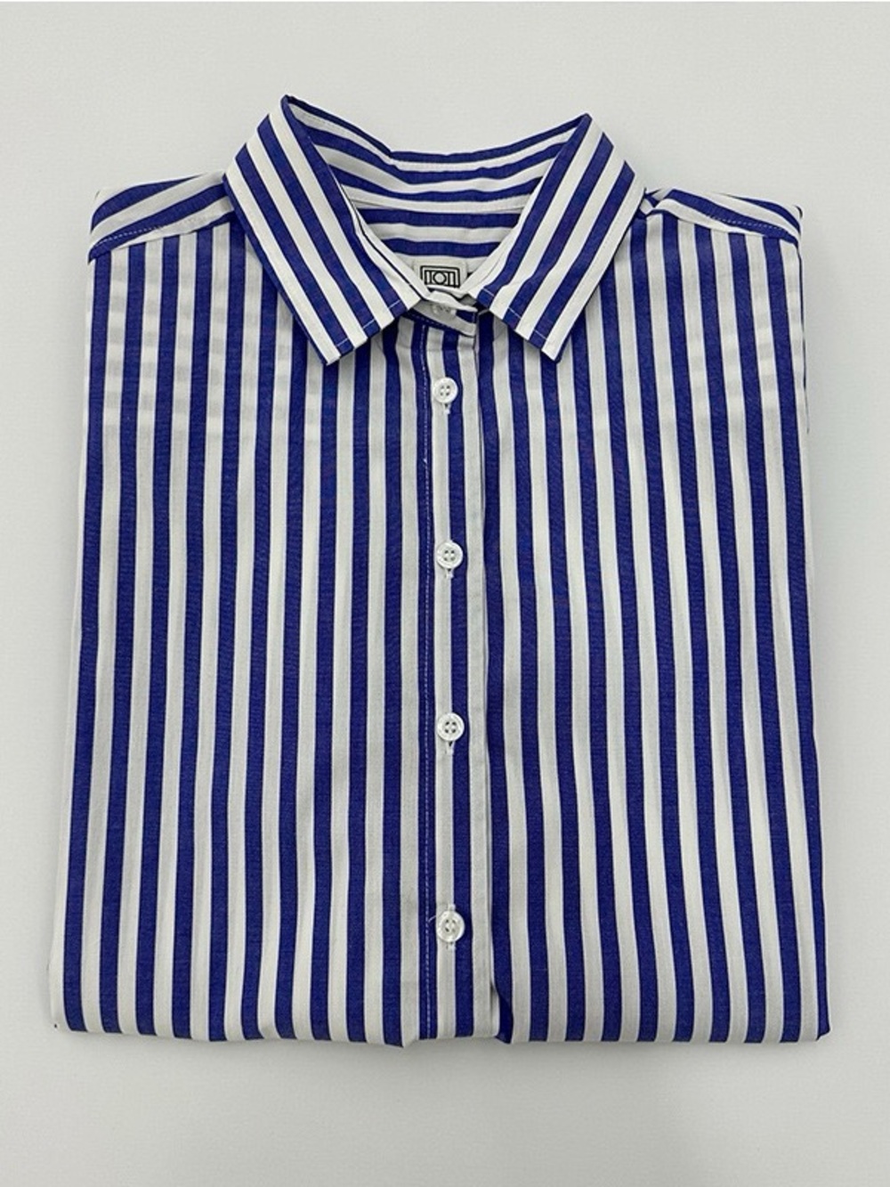 Toteme Classic Blue & White Shirt - Picture 6 of 10